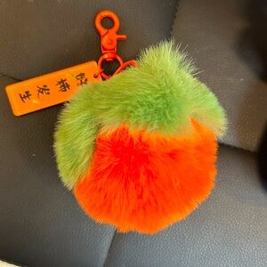 Brand new key chain real fur